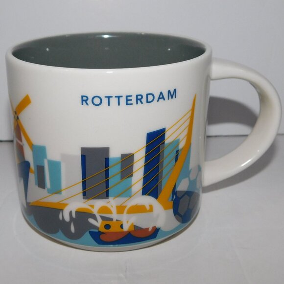 2017 Starbucks YOU ARE HERE YAH Rotterdam Netherlands 14 oz Coffee Tea Mug - Picture 1 of 7